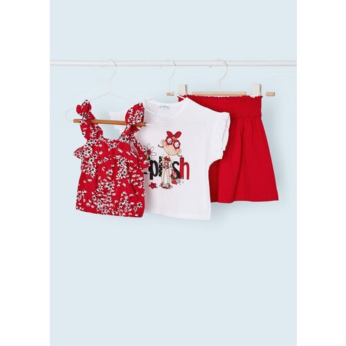 Комплект одежды Mayoral, размер 116, красный, белый комплект одежды mayoral размер 116 белый