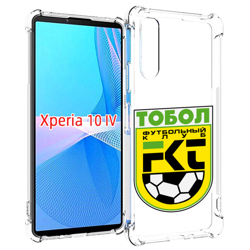 Чехол MyPads фк тобол мужской для Sony Xperia 10 IV (10-4) задняя-панель-накладка-бампер