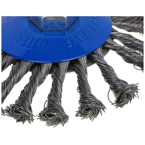 Рокот Щетка металл для УШМ диаметр 115ммМ14 крученая тарелка 240₽