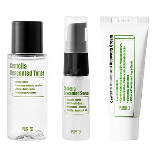 Набор для чувствительной кожи Purito Centella Unscented Line Travel Kit