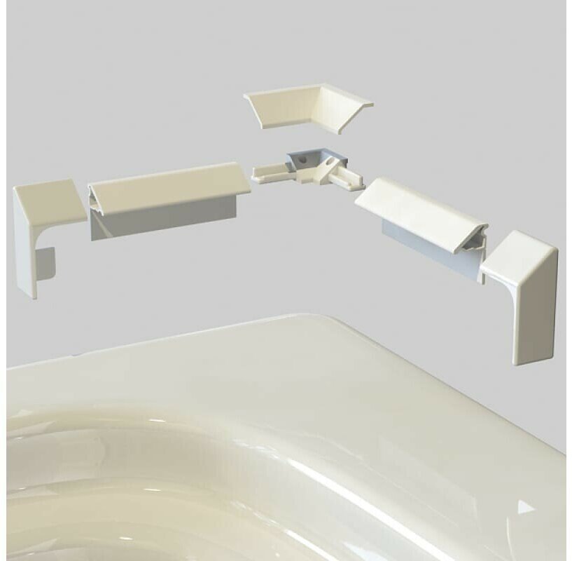 Для ванны Aquatek Бордюр декоративный 195см белый глянцевый (DEKOR-0000001)