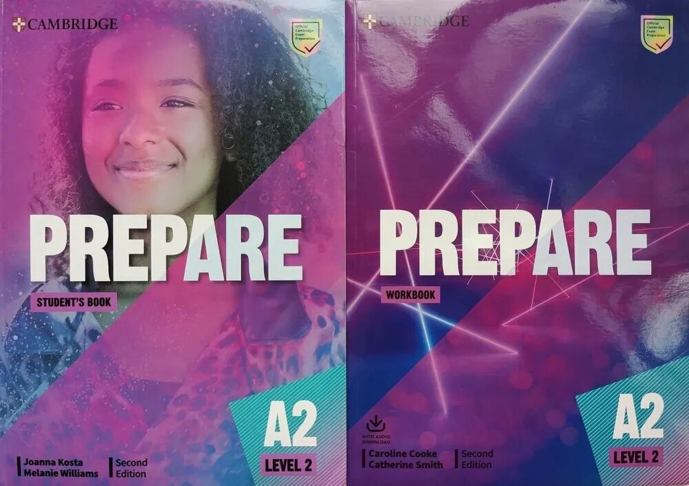 Prepare 2 (Second Edition) A2. level 2 Student's book + Workbook