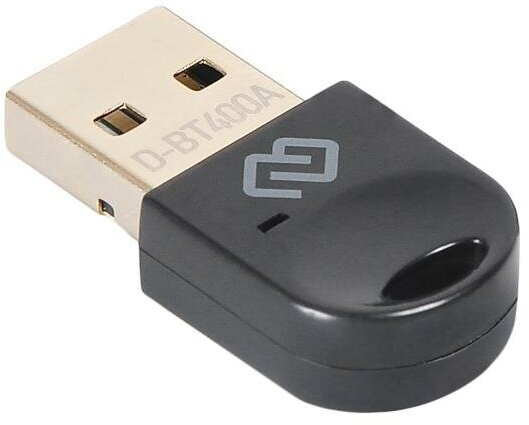 Адаптер USB Digma D-BT400A Bluetooth 4.0+EDR class 1.5 20м черный