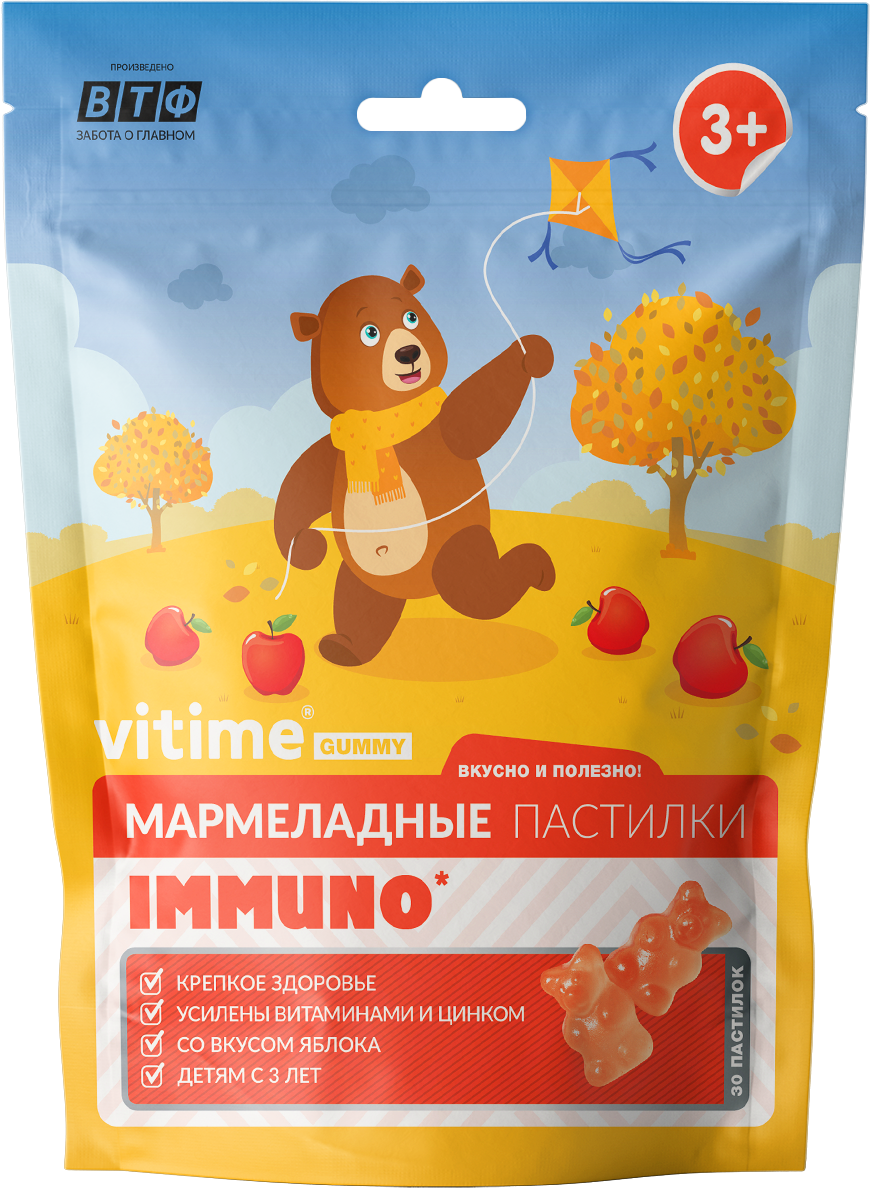 VITime Gummy Мармеладные пастилки Иммуно для детей (с 3 лет) 2,5 г x30