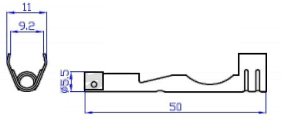фото Контакт Угловой Высоковольтного Провода К Модулю Зажигания Cargen арт. AX573