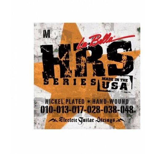 LA BELLA HRS / M струны для электрогитары hrs jm hard rockin steel комплект струн для электрогитары никелированные jazz med 13 56 la bella