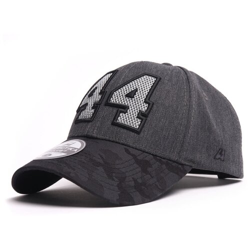 фото Бейсболка мужская кхл с номером 44 atributika & club, кепка серая с цифрами "четыре" атрибутика и клуб