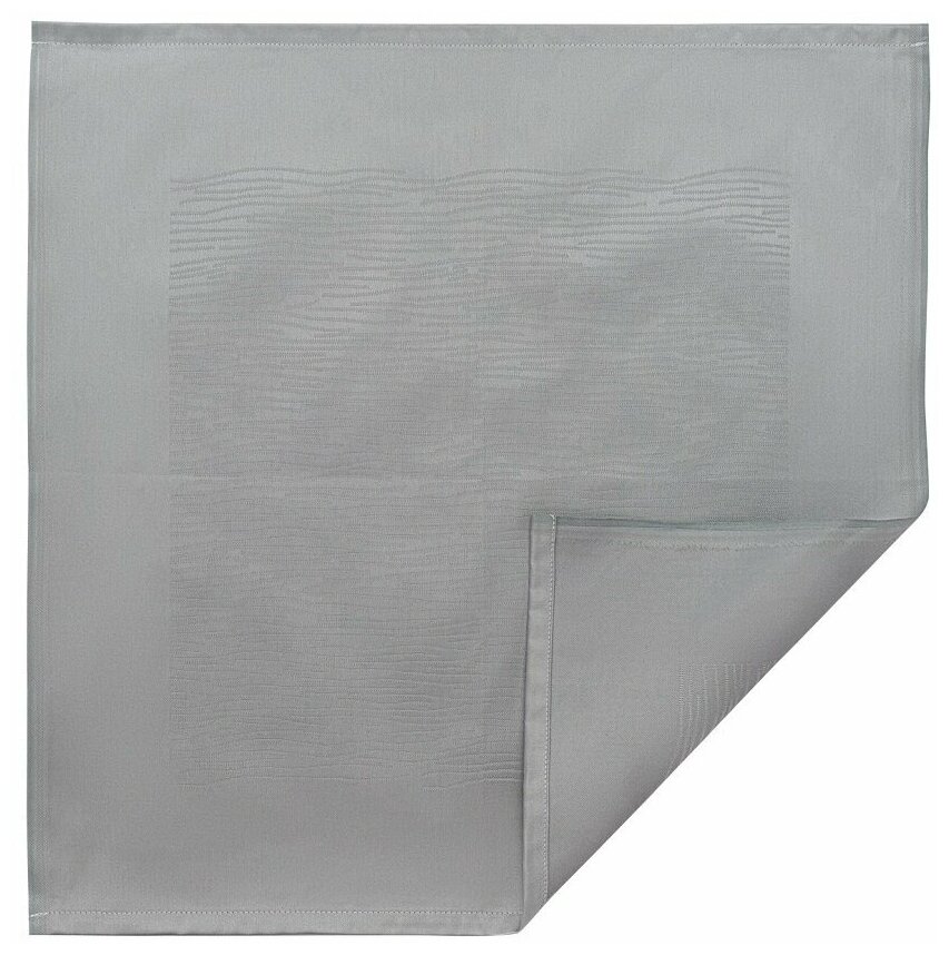 Салфетка сервировочная жаккардовая серого цвета из хлопка с вышивкой из коллекции essential 53х53 с Tkano FD-TK21-NA0004 удалить