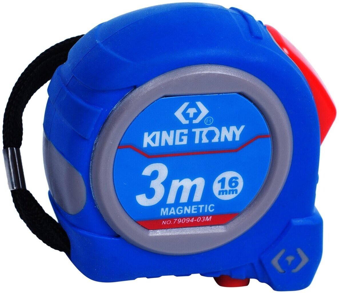 Рулетка измерительная 3 м, магнитный крюк KING TONY 79094-03M