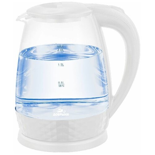Чайник электрический 18л добрыня стеклянный Белый 142000₽