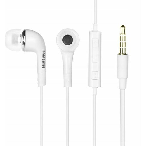 Наушники гарнитура для смартфонов Samsung EHS64 с микрофоном белые 85000₽