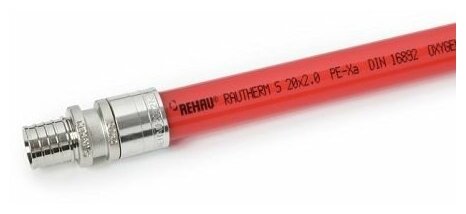 Труба из сшитого полиэтилена REHAU RAUTHERM S - 20x20 (PE-Xa/EVOH для теплого пола) отрезок 1м