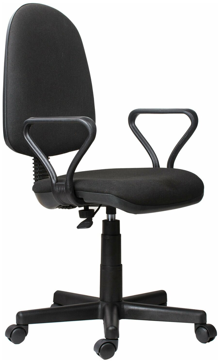 Кресло компьютерное Самсон "Prestige", с подлокотниками, ткань, черное