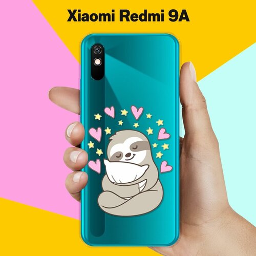 Силиконовый чехол Ленивец на Xiaomi Redmi 9A силиконовый чехол на xiaomi redmi 9a сяоми редми 9а с 3d принтом gucci stickers прозрачный