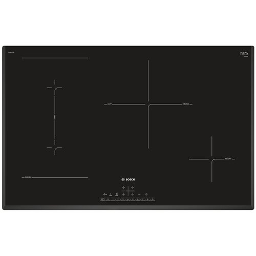 Индукционная варочная панель Bosch PVS831FB5E, цвет плиты черный, цвет рамки черный