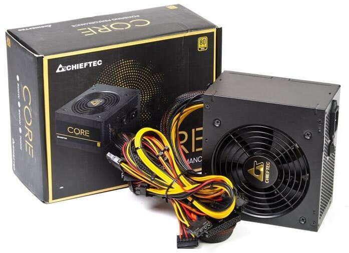 Блок питания ATX Chieftec (600W, 80 PLUS GOLD, Active PFC, 120mm fan) Bulk - фото №14