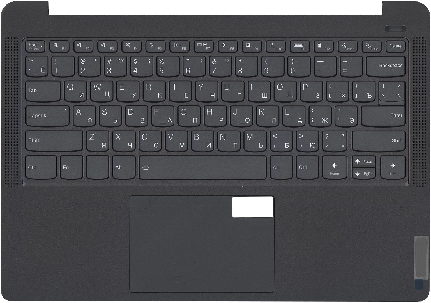 Клавиатура (топ-панель) для ноутбука Lenovo IdeaPad 5 Pro-14ITL6 черная с черным топкейсом