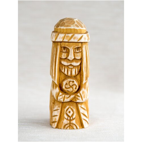 Оберег семейный славянский бог Род 12 см/кедр/ручная работа/резьба по дереву/язычество