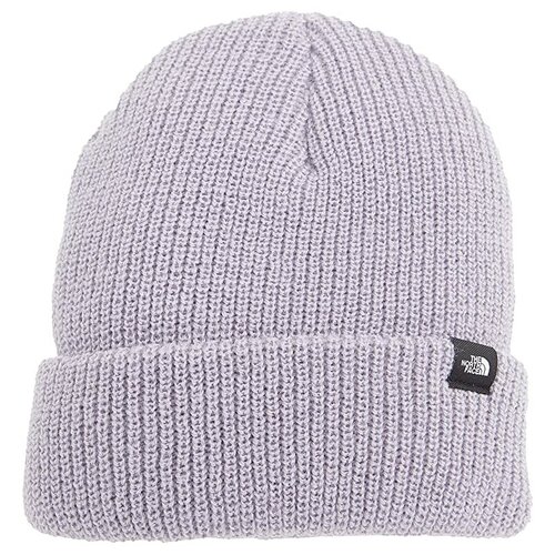 фото Шапка the north face freebeenie сиреневая с отворотом и лого