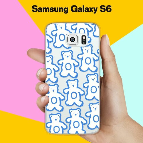 Силиконовый чехол на Samsung Galaxy S6 Мишки / для Самсунг Галакси С6 пластиковый чехол мишка поздравляшка на samsung galaxy s6 самсунг галакси с 6