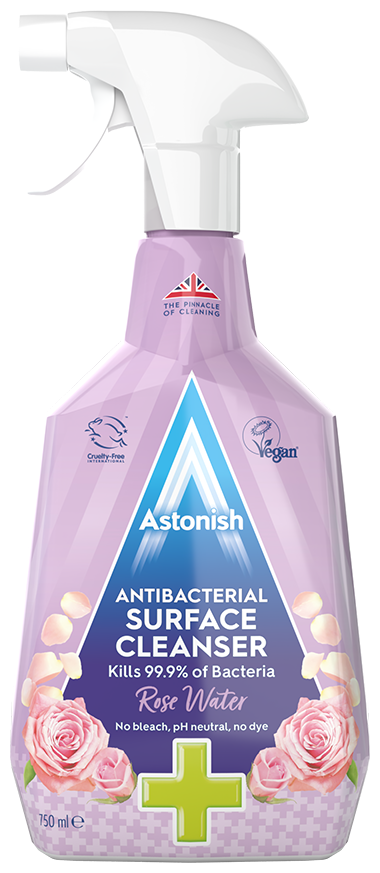 Astonish Антибактериальный очиститель поверхностей Розовая вода