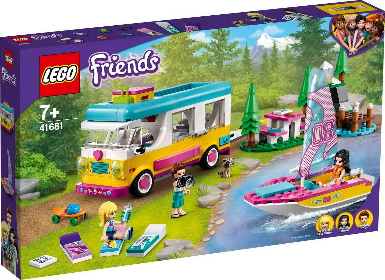 Конструктор LEGO Friends Лесной дом на колесах и парусная лодка 41681-L