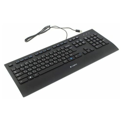 Клавиатура проводная LOGITECH K280e, USB, 104 клавиши, черная, 920-005215