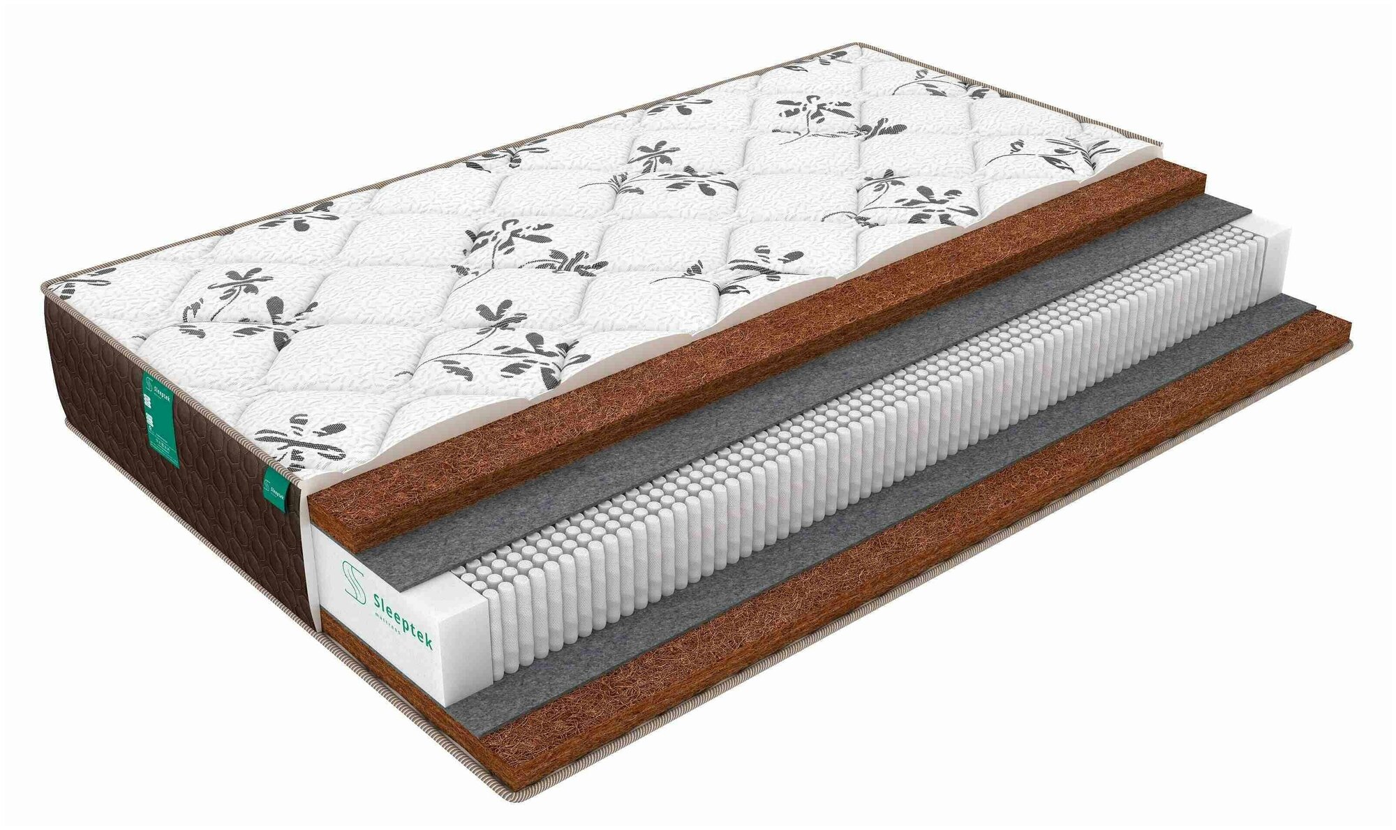 Взрослые матрасы Sleeptek Lux Cocos Double 100x200