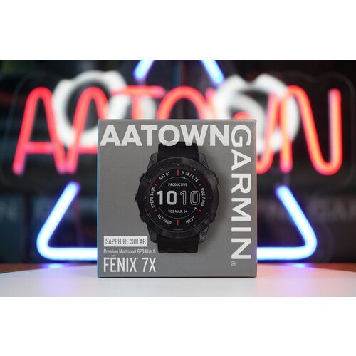 Garmin Fenix 7X Sapphire Solar - Black DLC Titanium with Black Band 010-02541-22 10500000₽