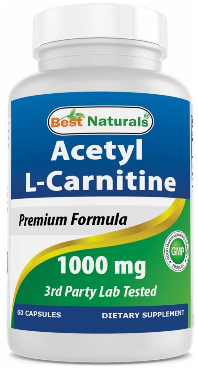 Best Naturals Acetyl L-Carnitine 1000mg (60 caps)