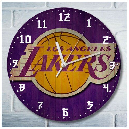 Настенные декоративные часы УФ с ярким рисунком, диаметр 28см игры NBA (нба, баскетбол, PS, Xbox, PC, Switch) 4651