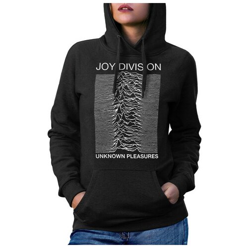 фото Толстовка / худи dream shirts joy division - unknown pleasures женский черный 46 размер
