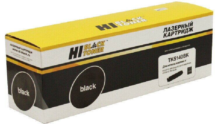 Тонер-картридж Hi-Black TK-5140Bk для Kyocera ECOSYS M6030cdn/M6530cdn, Bk, 7K, черный, 15000 страниц