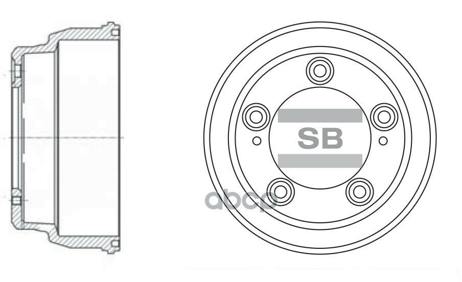 Барабан тормозной Sangsin SD1035