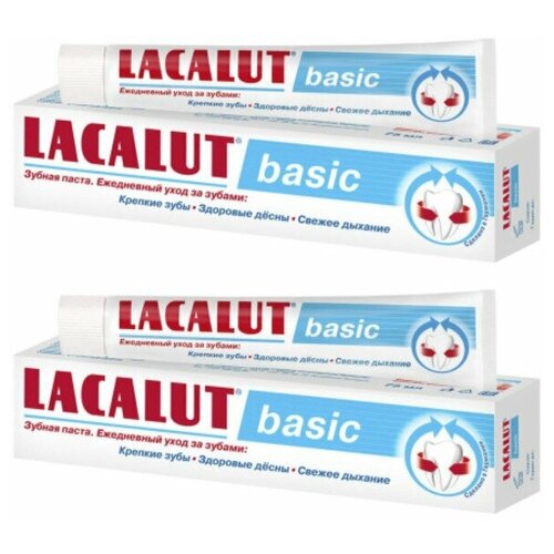Зубная паста LACALUT Бейсик 75 мл 666289 2 шт.  - Купить
