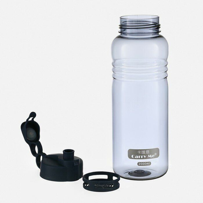 Бутылка для воды, 2 л, с ситечком, 33 х 10.5 см, микс - фотография № 3