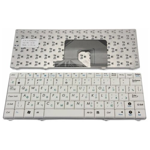 Клавиатура для ноутбуков ноутбук Asus Eee PC T91, T91MT (белая), RU клавиатура для ноутбука asus eee pc 1011bx русская белая