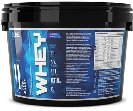 R-LINE Whey, 4000 гр. (шоколад орех)