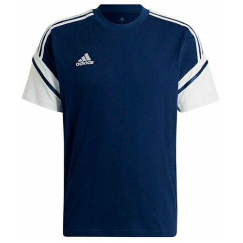 Футболка adidas, размер s, синий, белый футболка adidas детская размер s белый синий