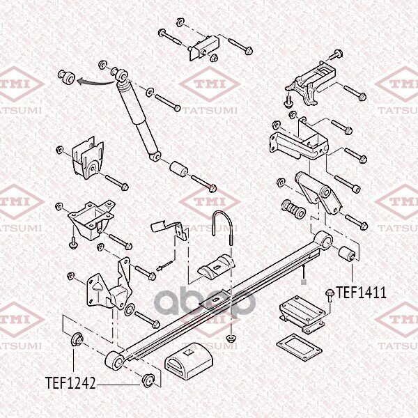 Сайлентблок Рычага Подвески TATSUMI арт. TEF1242