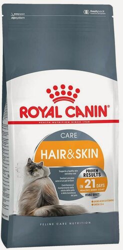 Изображение товара Сухой корм royal canin для кошек с чувствительной кожей feline care nutrition hair & skin 33 400г