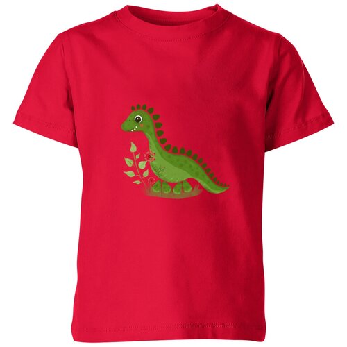 Футболка Us Basic, размер 4, красный детская футболка динозаврик птеродактиль 164 синий