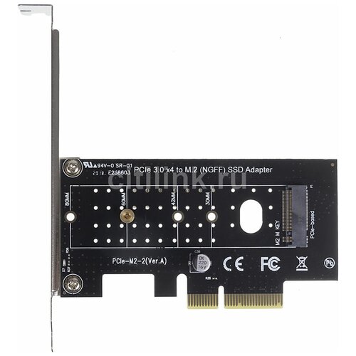 Адаптер PCI-E M.2 NGFF for SSD Bulk адаптер pci e extension cable for m 2 ssd 40 cm ret