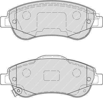 Передние колодки Ferodo FDB4228 с звуковым предупреждением износа