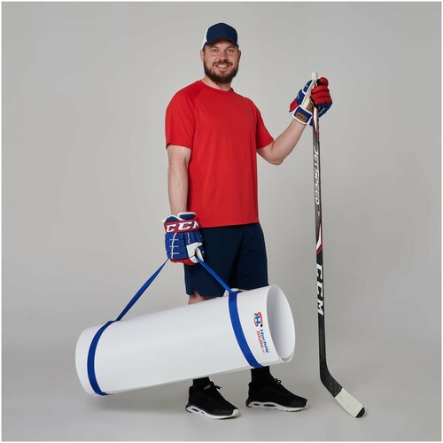 Рулонная панель для бросков и дриблинга HOCKEY SKILLS - Размер 100 х 200 см, толщина 2 мм - Искусственный лед - Хоккейный тренажер.