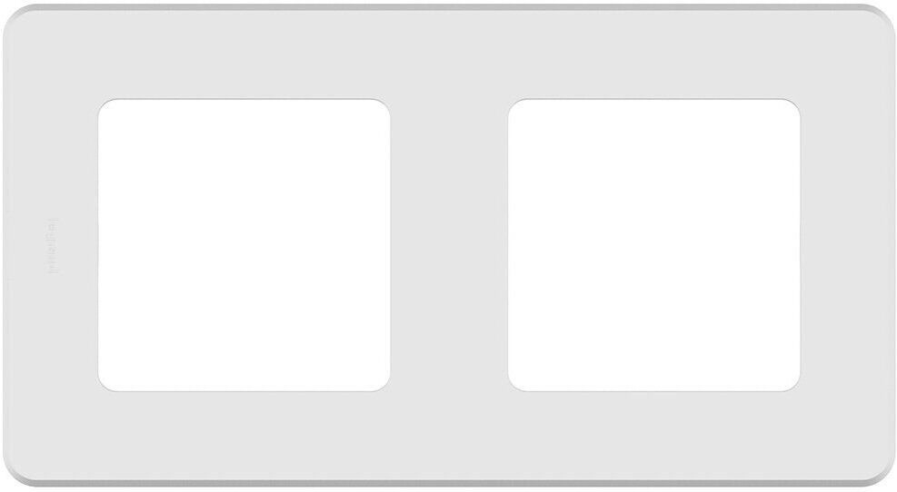 Рамка 2-постовая 2шт для розеток и выключателей универсальная Legrand INSPIRIA белый 673940