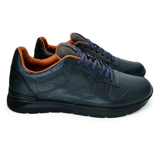 Кроссовки Sashashoes, демисезон/лето, натуральная кожа, размер 45, синий