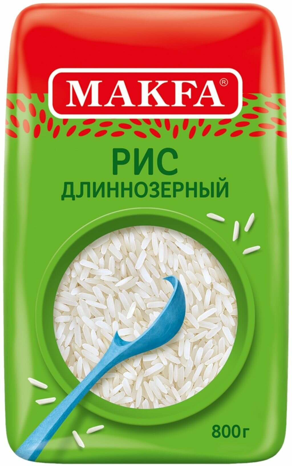 Рис "Макфа" длиннозерный шлифованный, 800гр Makfa - фото №2