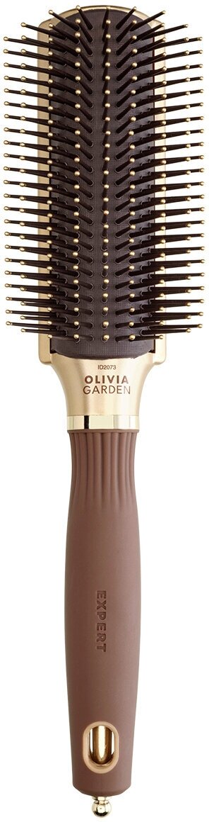 Щетка для волос Olivia Garden Ceramic+Ion NanoThermic OGBNTS9R 9 рядов коричневая
