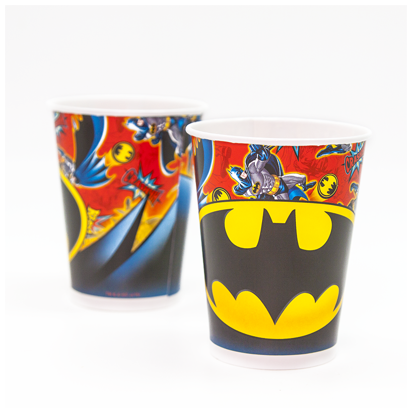 Набор бумажных стаканов Batman, 6шт, 250мл ND Play - фото №10
